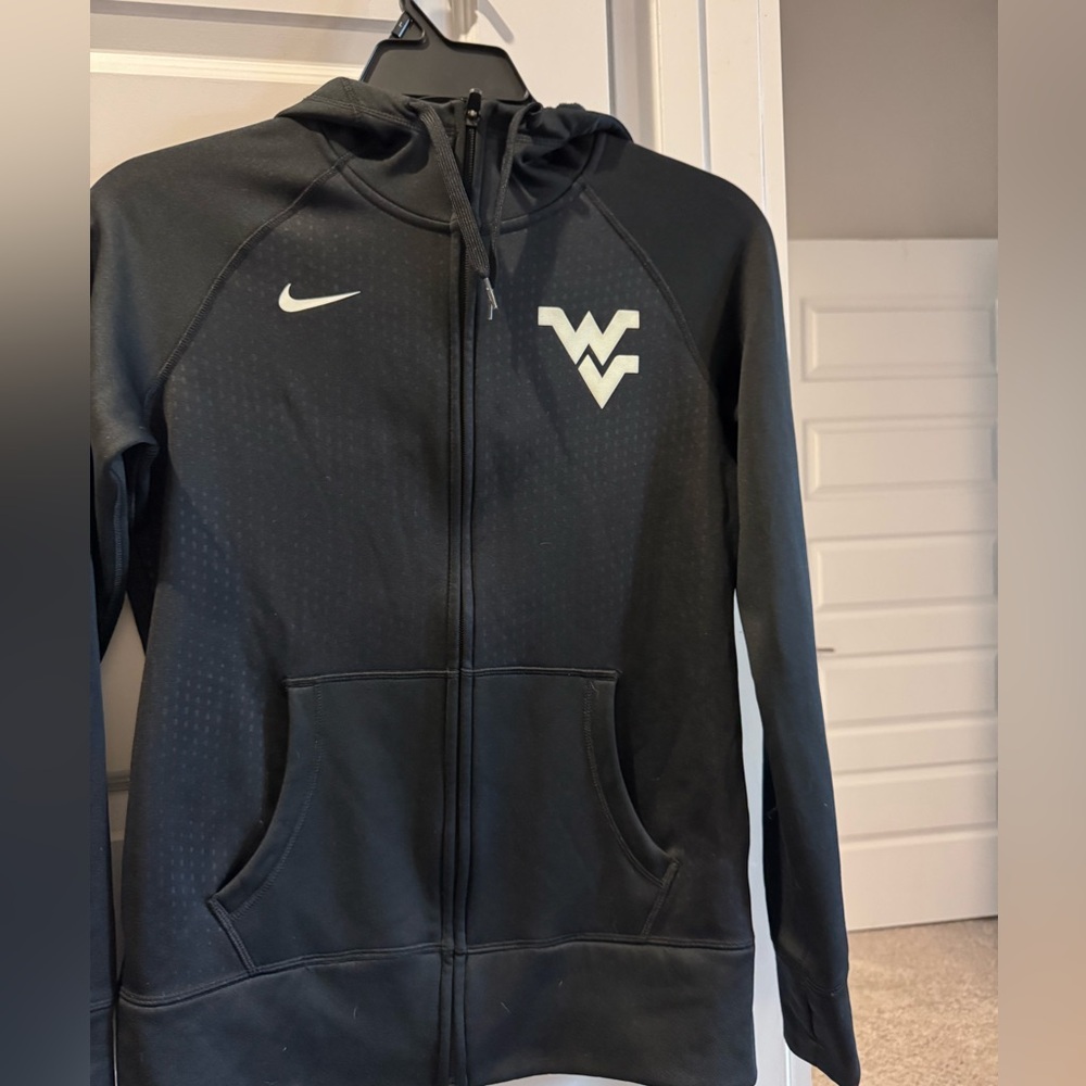 Nike Therma-Fit West Virginia Black and Gray Hoodie